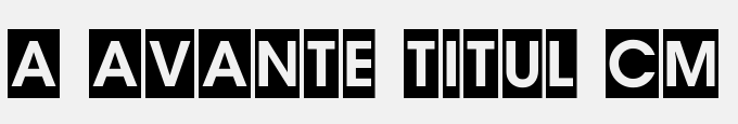 A_Avante Titul Cm Bold