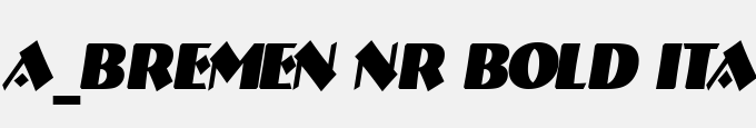 A_Bremen Nr Bold Italic