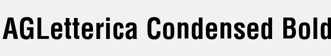 AGLetterica Condensed Bold