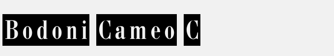 Bodoni Cameo C