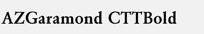 AZGaramond CTT-Bold