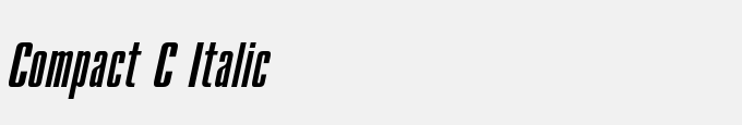 Compact C Italic