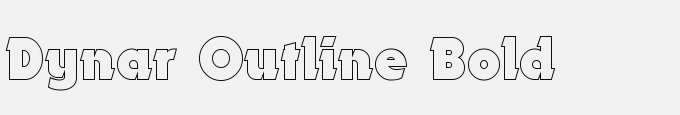 Dynar Outline Bold