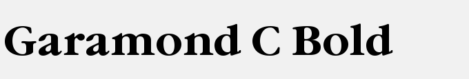 Garamond C Bold