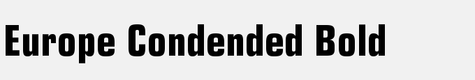 Europe Cond Bold