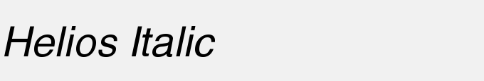 Helios Italic