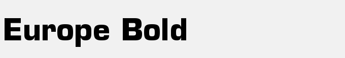 Europe Bold