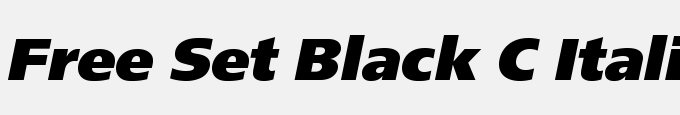Free Set Black C Italic