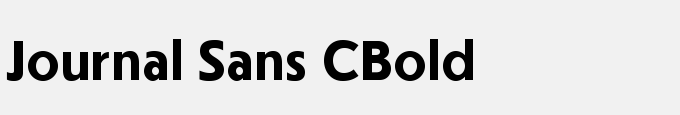 Journal Sans C Bold