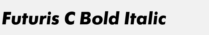 Futuris C Bold Italic