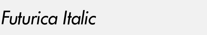Futurica Italic