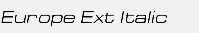 Europe Ext Italic