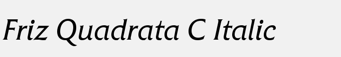 Friz Quadrata C Italic