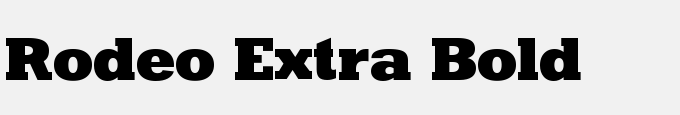 Rodeo Extra Bold
