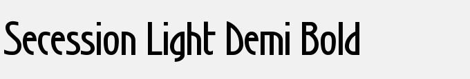 Secession Light Demi Bold