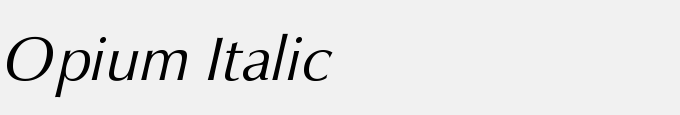 Opium Italic