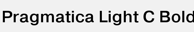 Pragmatica Light C Bold
