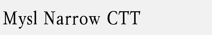Mysl Narrow CTT