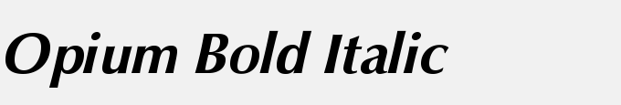 Opium Bold Italic