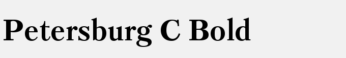 Petersburg C Bold