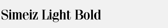 Simeiz Light Bold