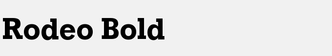 Rodeo Bold