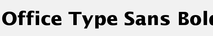 Office Type Sans Bold