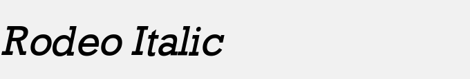 Rodeo Italic
