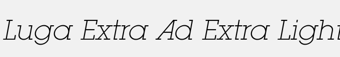 Luga Extra Ad Extra Light Oblique