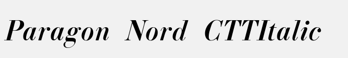Paragon Nord CTT-Italic