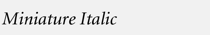 Miniature Italic