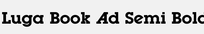 Luga Book Ad Semi Bold