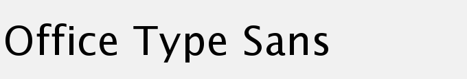 Office Type Sans