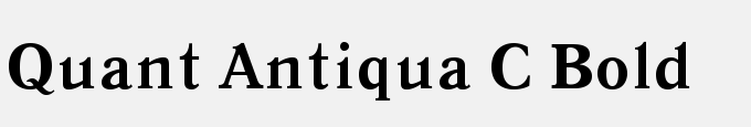 Quant Antiqua C Bold