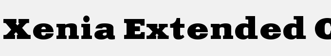 Xenia Extended C Bold
