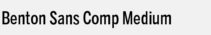 Benton Sans Comp Medium