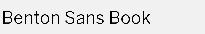 Benton Sans Book