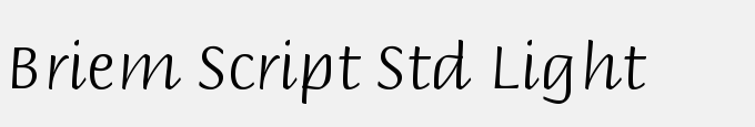 Briem Script Std Light