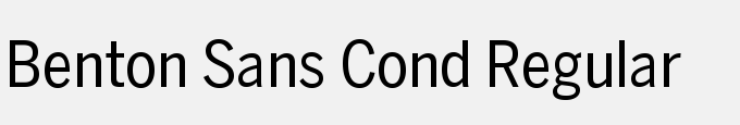 Benton Sans Cond Regular