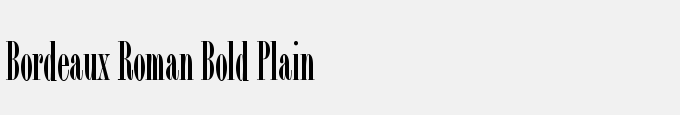 Bordeaux Roman Bold Plain