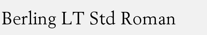 Berling LT Std Roman