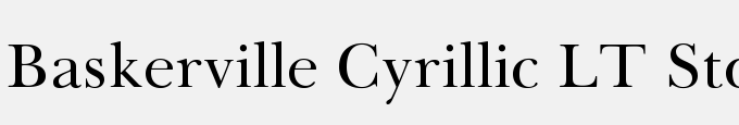 Baskerville Cyrillic LT Std Upright