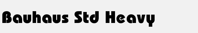 Bauhaus Std Heavy