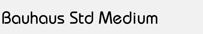 Bauhaus Std Medium
