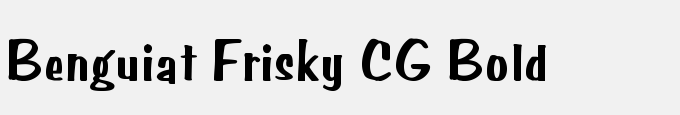 Benguiat Frisky CG Bold