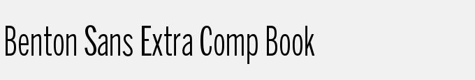 Benton Sans Extra Comp Book