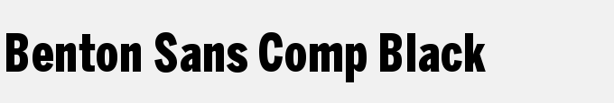 Benton Sans Comp Black
