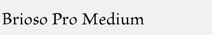 Brioso Pro Medium