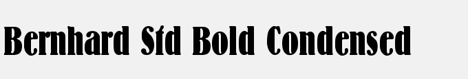Bernhard Std Bold Condensed