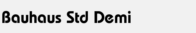 Bauhaus Std Demi